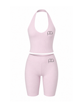 Pink Halter + Capri Set