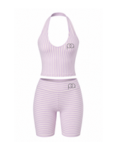 Lavender Halter + Capri Pants