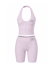 Lavender Halter + Capri Pants